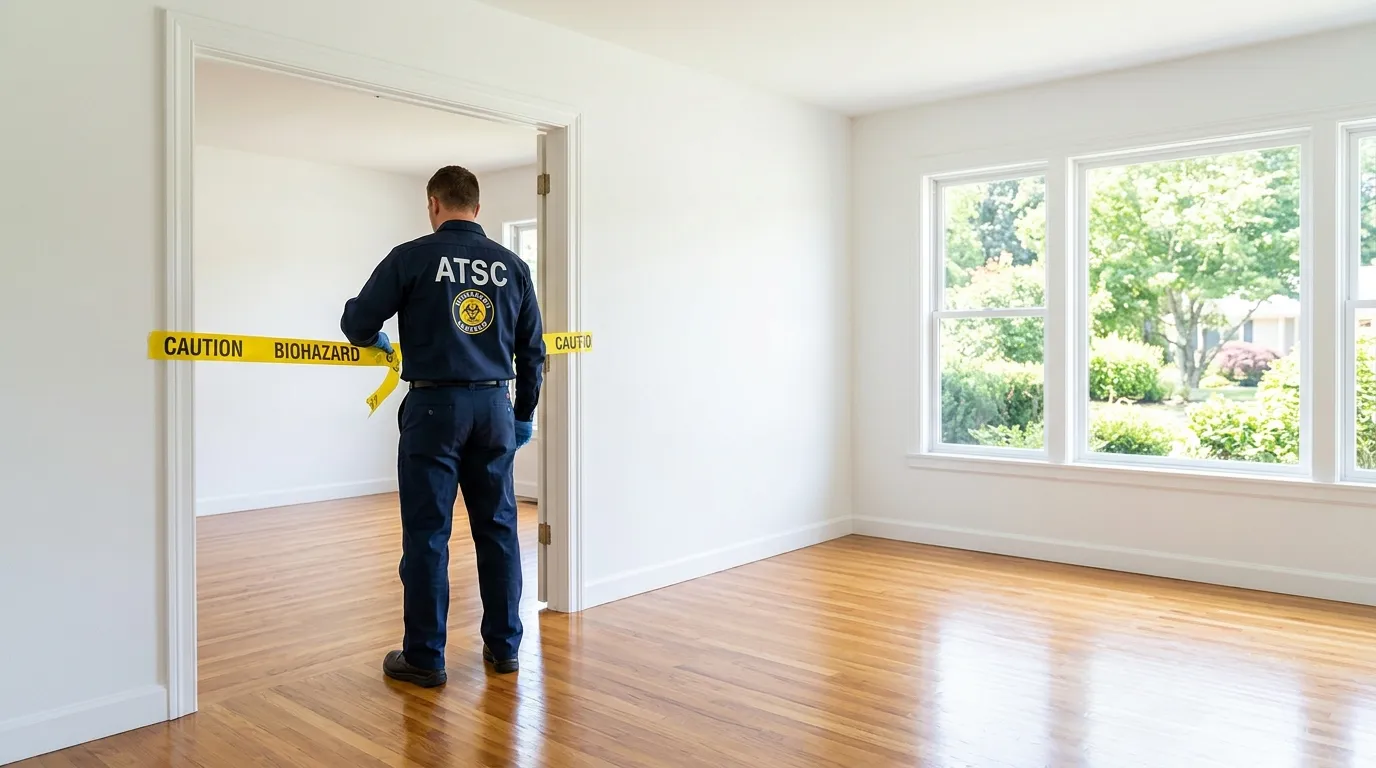 Certified biohazard cleanup crew performing Crime Scene Cleanup in Ramsey